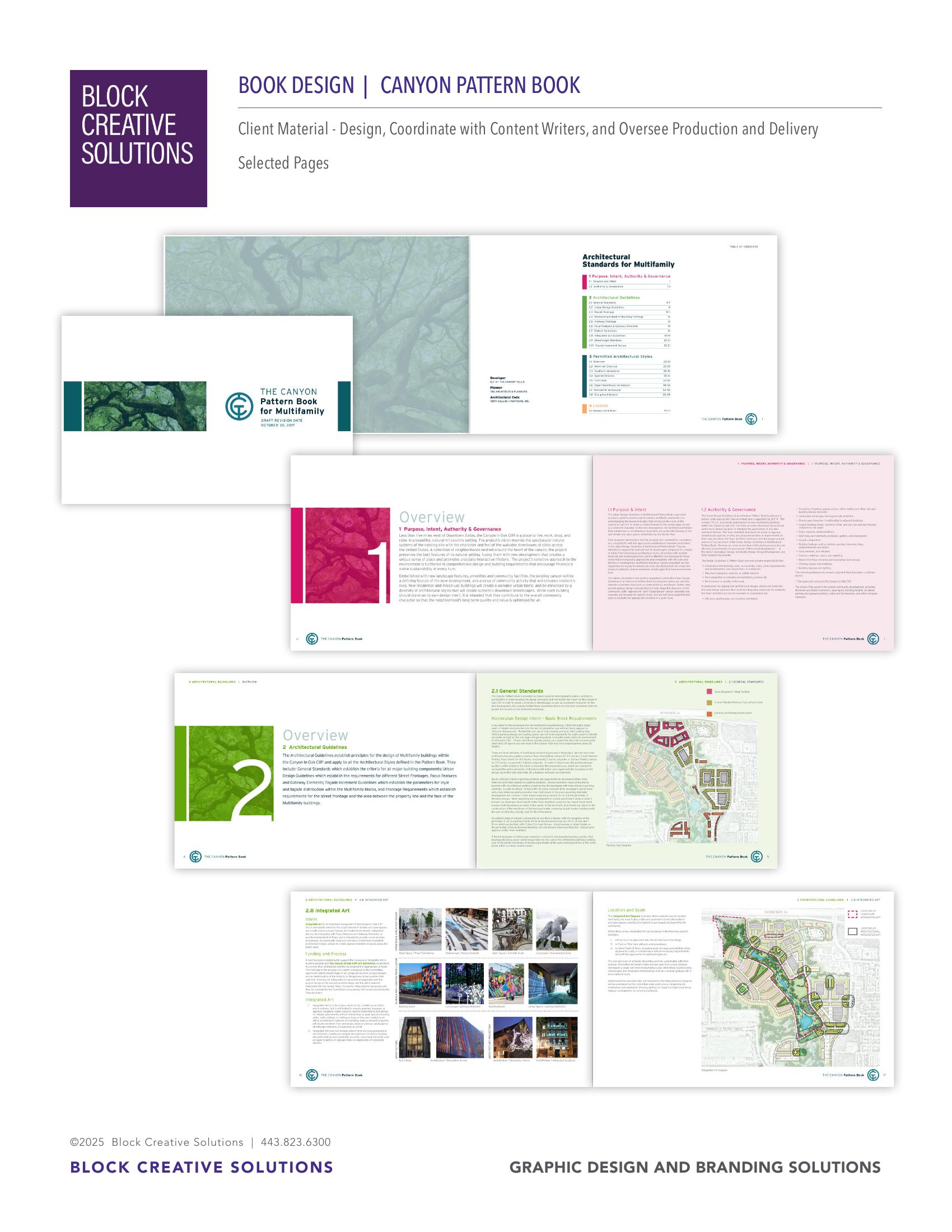 Canyon Pattern Book portfolio